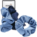 Scrunchies Satin-Optik, blau ebelin