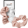 Scrunchies Stickerei, rosa/weiß ebelin