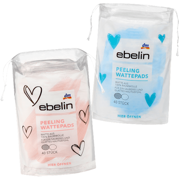 Wattepads Peeling Herzen ebelin