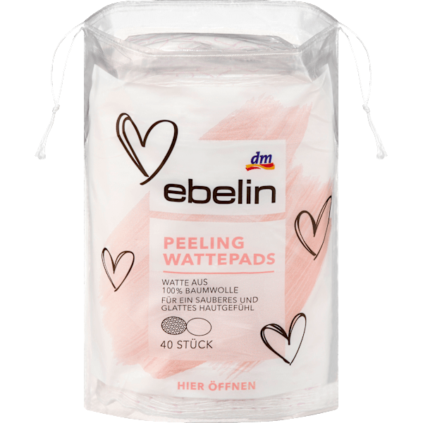Wattepads Peeling Herzen ebelin