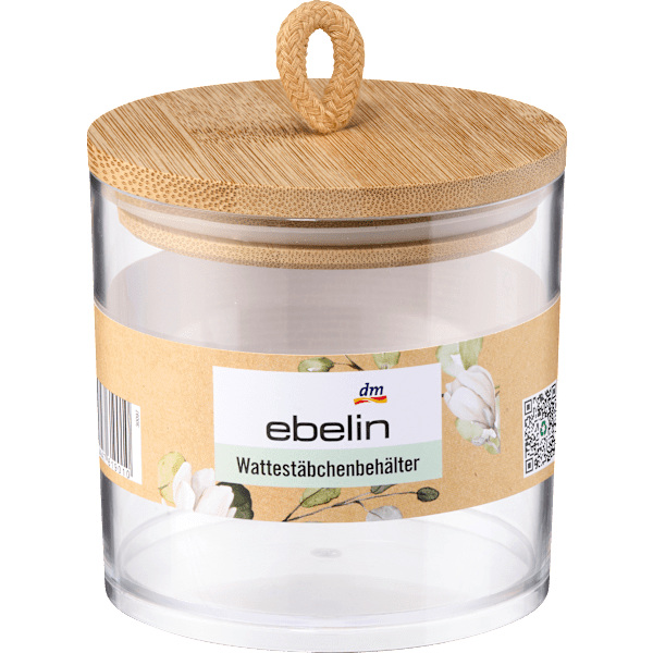Wattestäbchenbehälter transparent ebelin