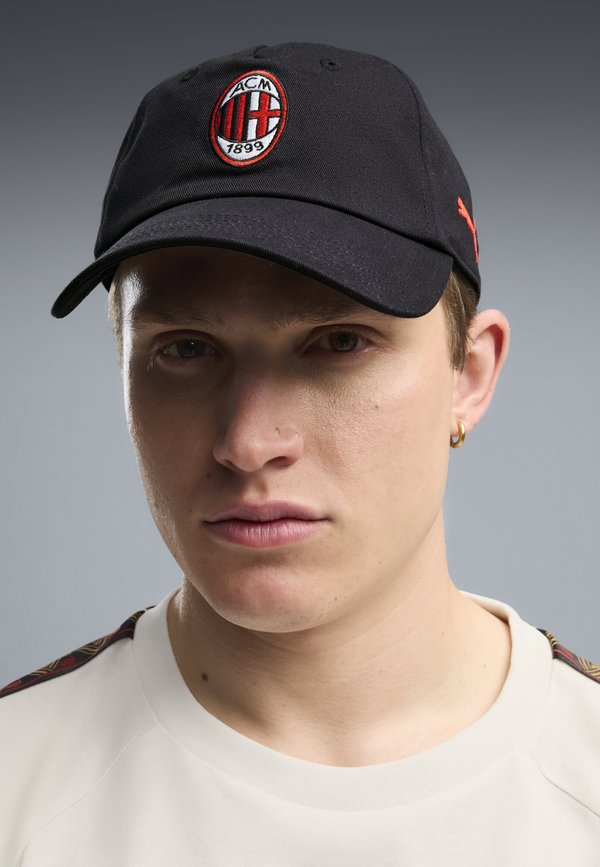 Puma AC MILAN FTBLESSENTIALS CAP UNISEX - Cap - black-for all time red