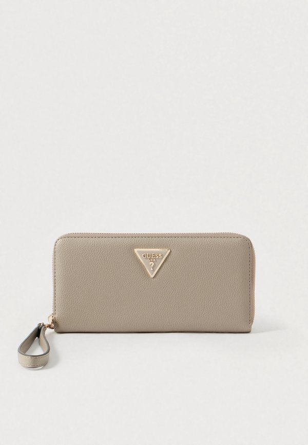 Guess LAUREL LARGE ZIP AROUND - Wallet - dark taupe