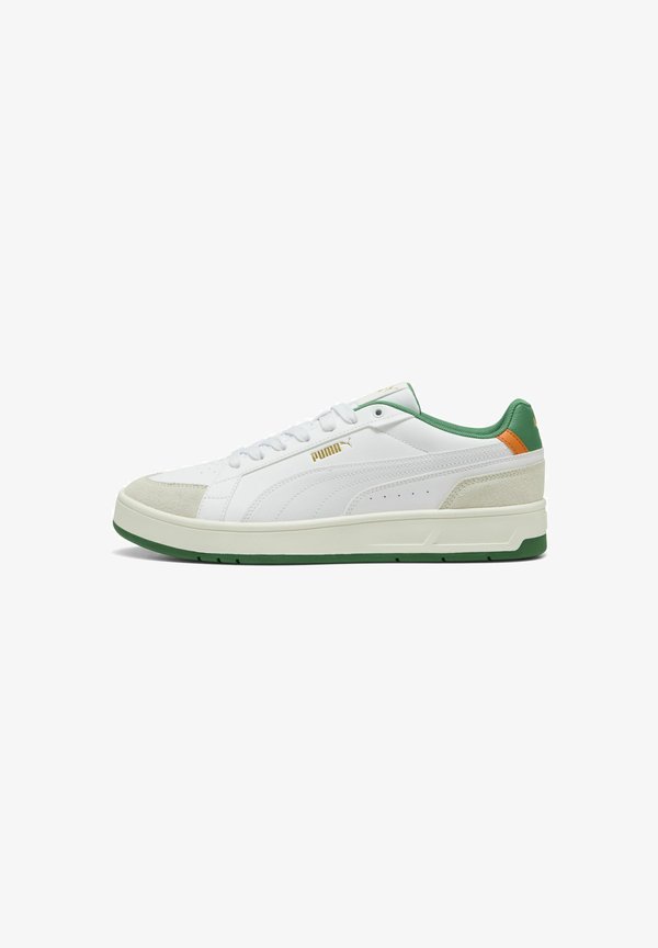 Puma COURT CLASSICO SPORT SNEAKERS UNISEX - Skate shoes - warm white- white-archive green