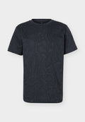 adidas Performance D4T POWER TEE - Print T-shirt - carbon/black