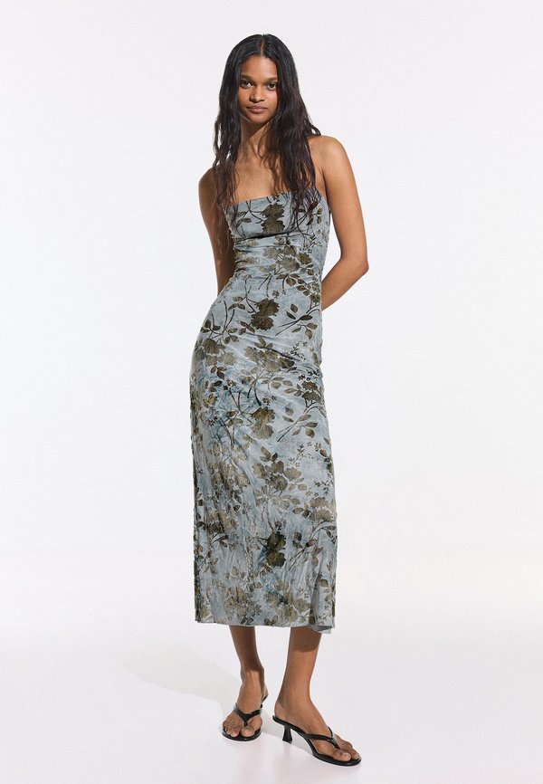 Bershka MAXI DRESS - Cocktail dress / Party dress - grey