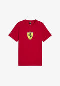 Puma COLORED SHIELD TEE - Print T-shirt - rosso corsa