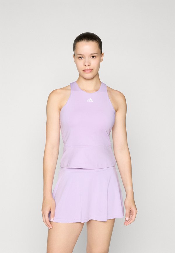 adidas Performance CLIMACOOL Y-TANK MID LENGTH - Top - powder plum