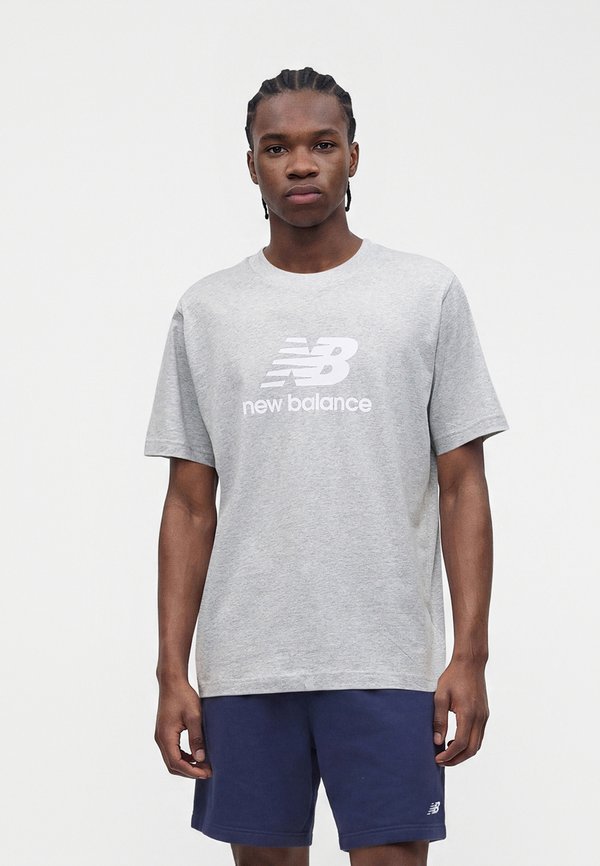 New Balance ESSENTIALS LOGO UNISEX - Print T-shirt - athletic grey