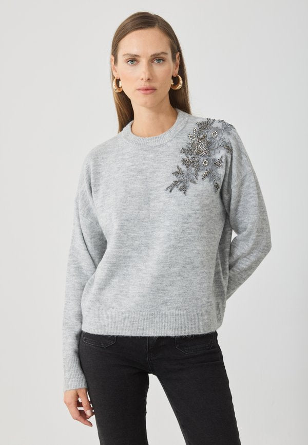 Anna Field by Zalando JUMPER WITH SHHOULDER EMBROIDERY