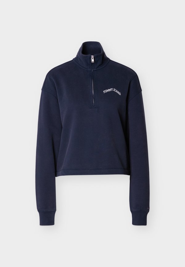 Tommy Jeans LOGO EMBROIDERY RELAXED QUARTER-ZIP SWEATSHIRT