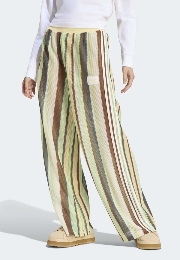 adidas Originals SUMMER GLOW KNITTED FIREBIRD - Trousers - multicolor easy yellow