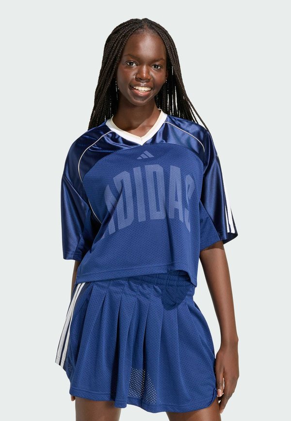 adidas Sportswear STADIUM MESH - Print T-shirt - dark blue