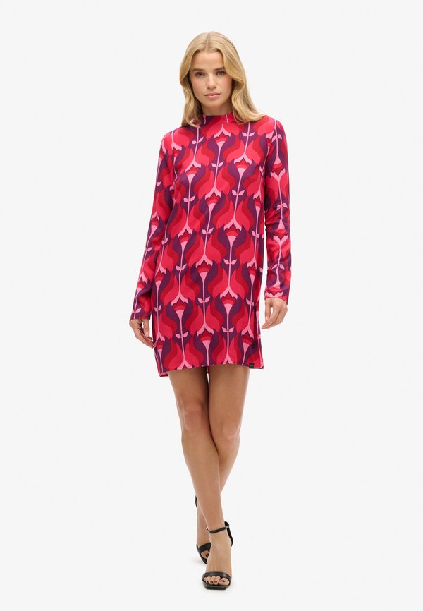 Superdry & Co LONG SLEEVE PRINTED MINI