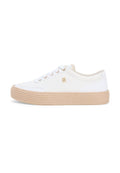 Tommy Hilfiger TH MONOGRAM CANVAS ROPE PLATFORM TRAINERS