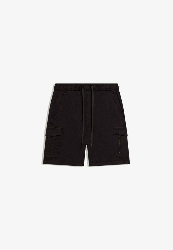 Bershka CARGO - SHORTS - Shorts - black