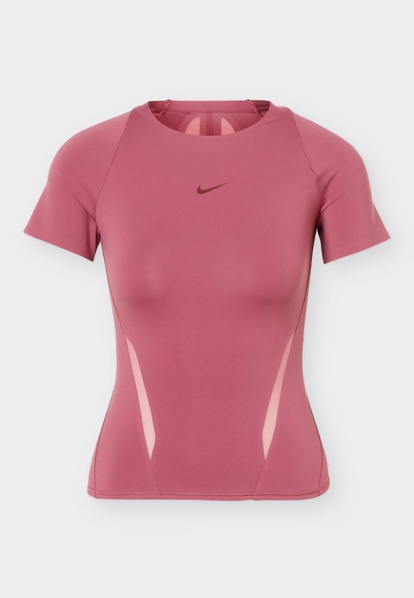 Nike Performance W NK DF UNVRSA SS TOP MESH - Sports T-shirt - pink smoke/mystic dates