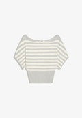 Bershka ASYMMETRIC NECK - SWEATER - Print T-shirt - grey
