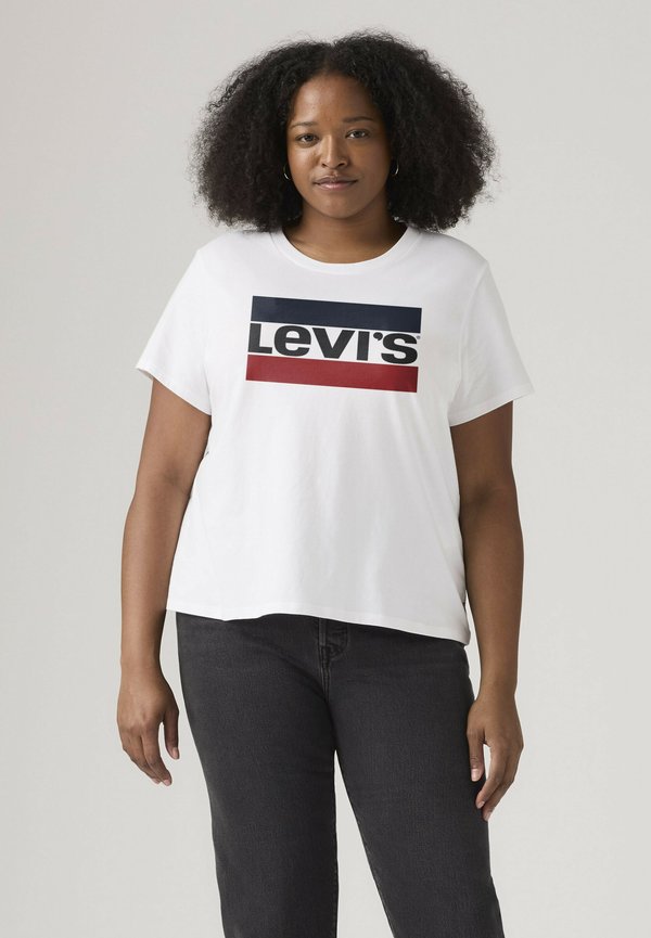 Levi's® LSE_PL PERFECT TEE LSE_BATWING GLITTER F - Print T-shirt - lse batwing glitter - neutrals