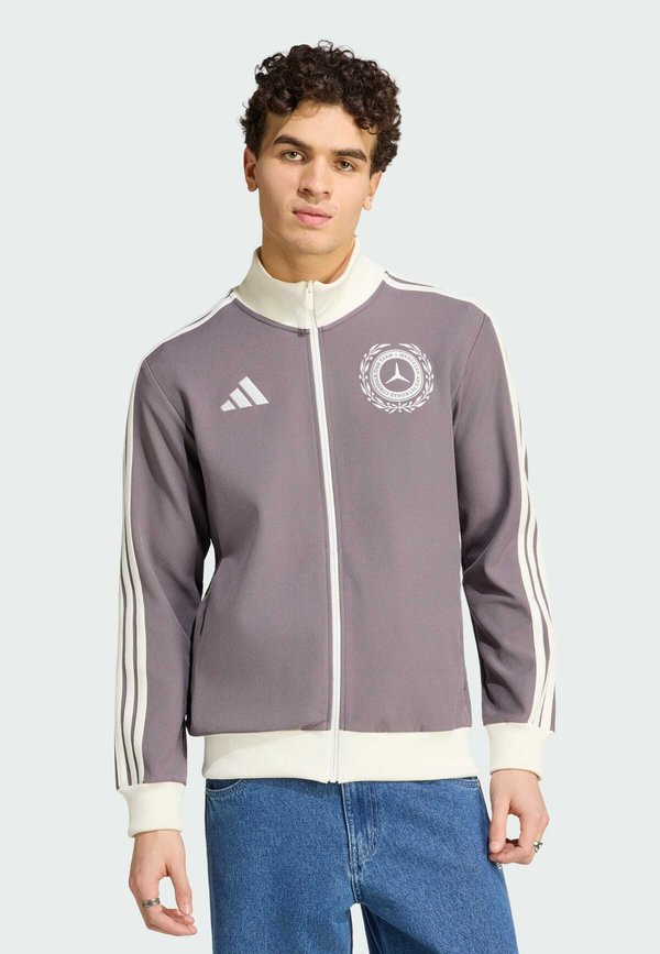 adidas Performance Zip-up sweatshirt - granite   off white