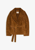 Bershka WITH BELT - Blazer - dark brown