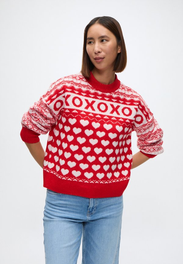 TOM TAILOR DENIM JACQUARD KNIT SWEATER