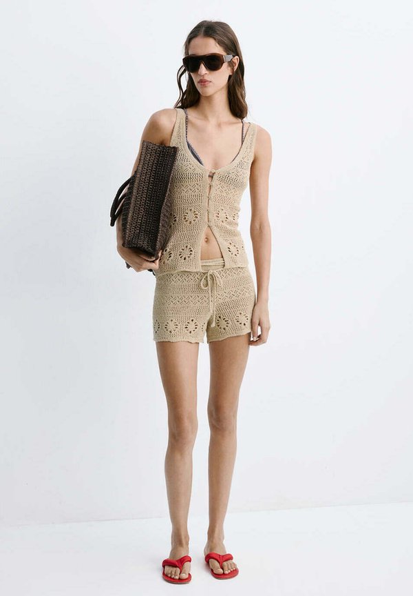 Mango ADULT - Waistcoat - sand