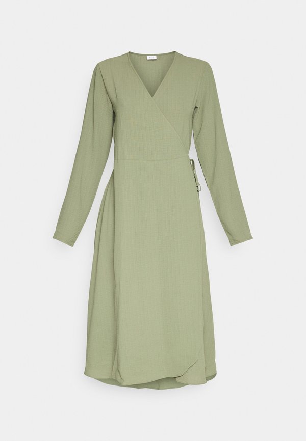 VILA VILOVIE NEW WRAP MIDI DRESS