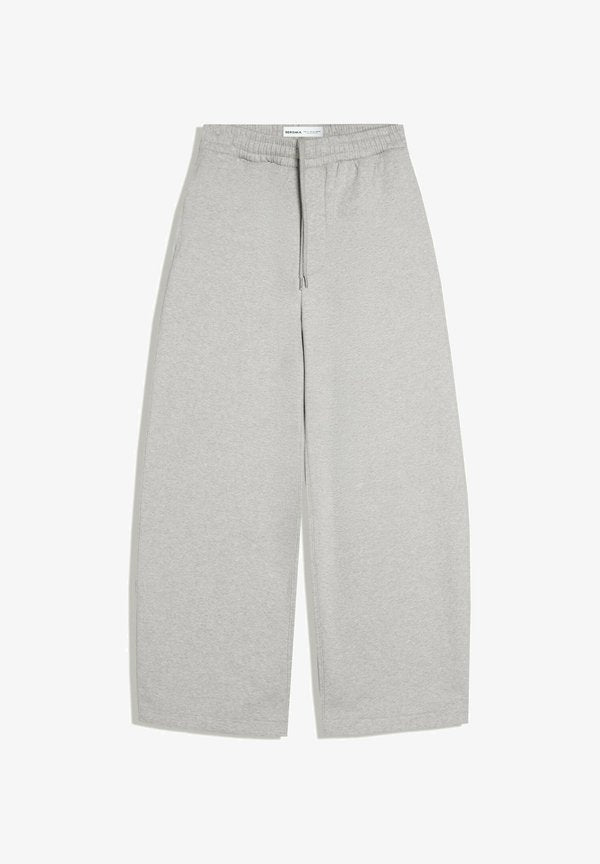Bershka BALLOON - TRACKSUIT BOTTOMS - Tracksuit bottoms - dark grey