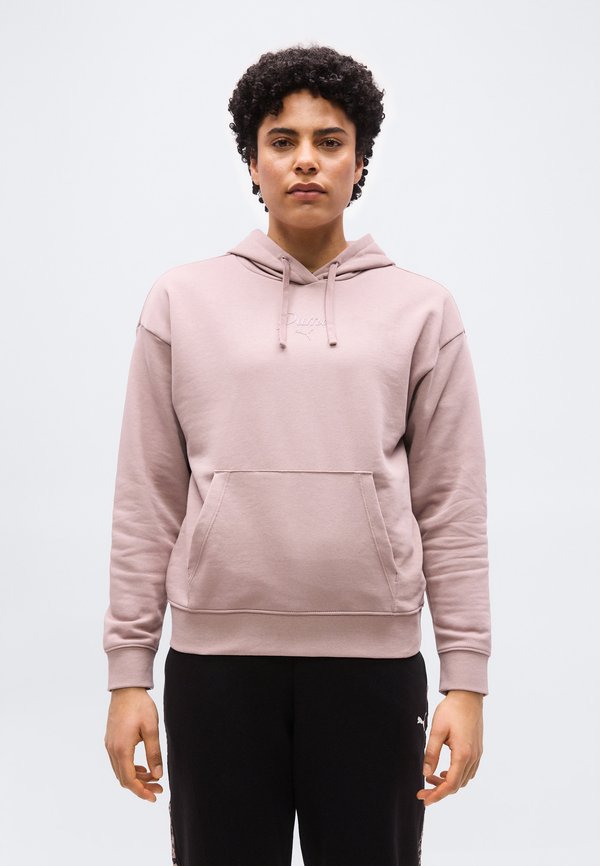 Puma ESS SCRIPT COMFORT  TR - Hoodie - sandstone