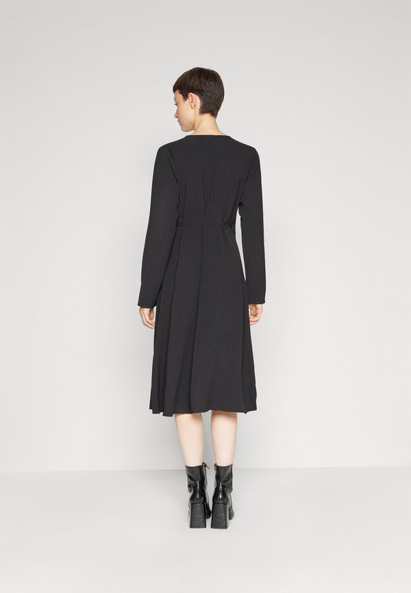 VILA VILOVIE NEW WRAP MIDI DRESS