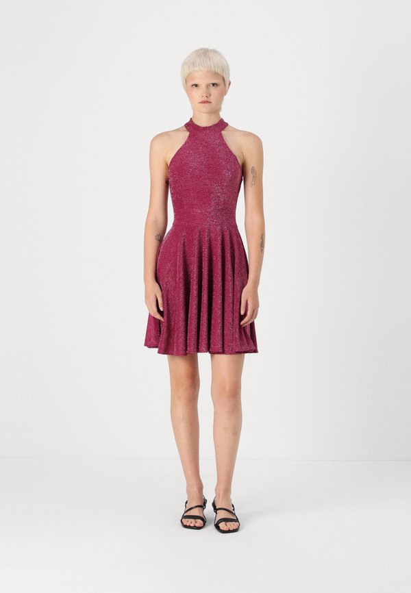WAL G. BALI HALTERNECK SKATER DRESS