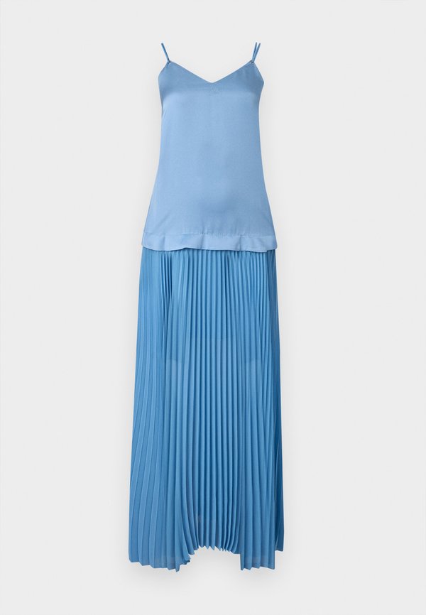 KARL LAGERFELD ROPE DETAIL PLEATED DRESS