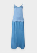 KARL LAGERFELD ROPE DETAIL PLEATED DRESS