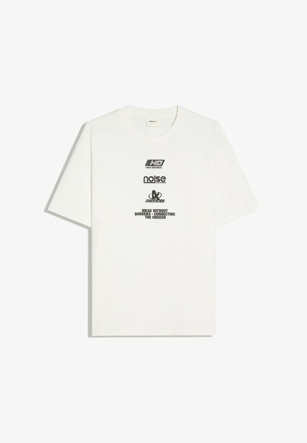 Bershka RELAX T-SHIRT - Print T-shirt - white