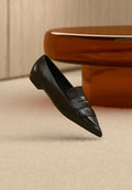 Tommy Hilfiger PENNY BAR POINTY LOAFER - Slip-ons - black