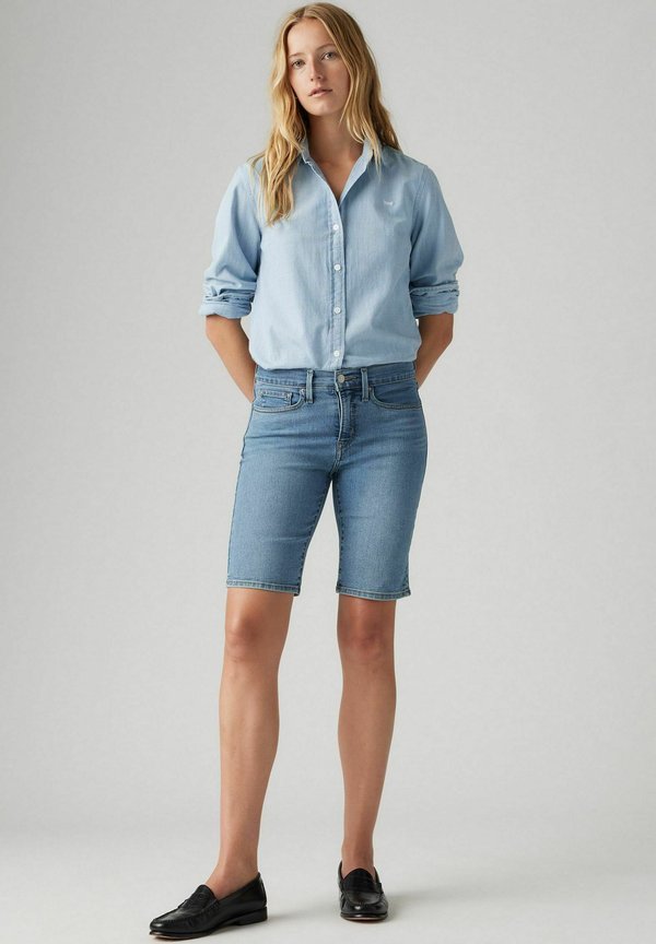Levi's® SHAPING BERMUDA SHORTS - Denim shorts - double duty short