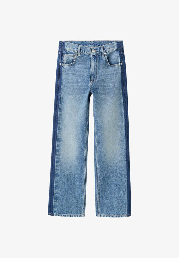 Mango ADULT - Straight leg jeans - dark blue
