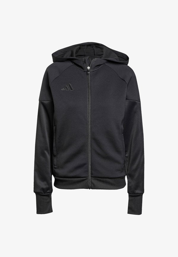 adidas Performance FUSSBALL - TEAM TIRO TRAVEL KAPUZEN - Zip-up sweatshirt - schwarz