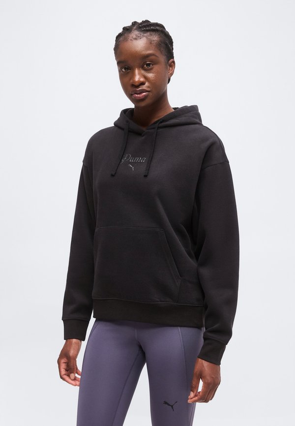 Puma SCRIPT COMFORT HOODIE - Hoodie - black