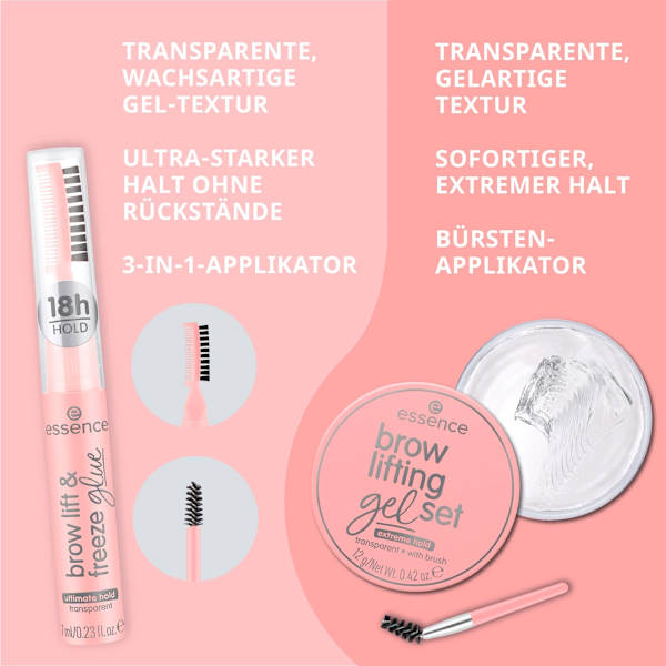 Augenbrauengel Brow Lift & Freeze Glue 01 Clear Control essence