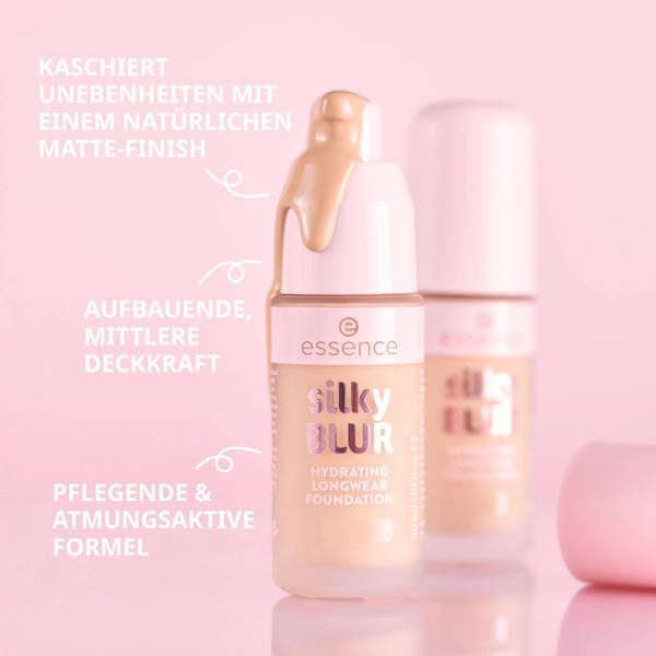 Foundation Silky Blur Hydrating Longwear 158 essence