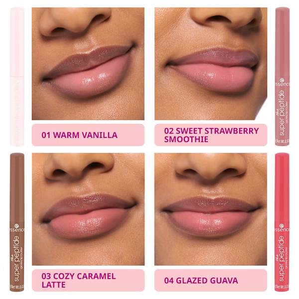 Geschenkset The Super Peptide Glossy Lip Butter 4tlg essence