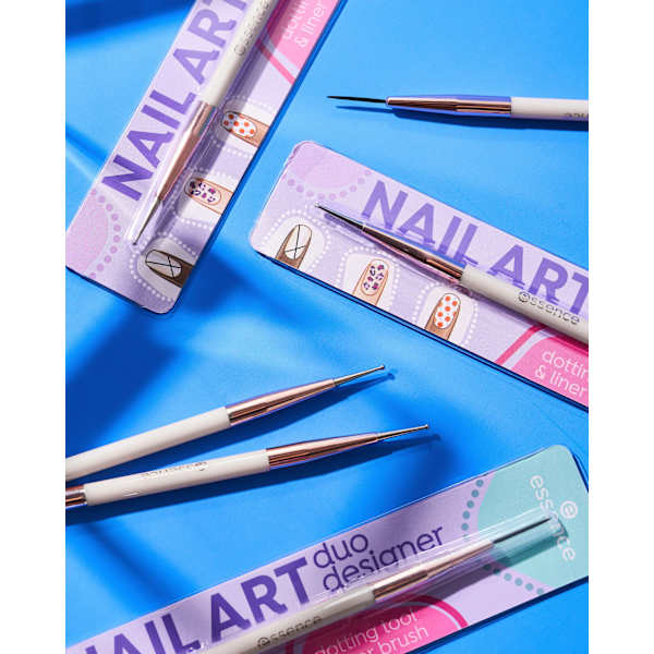 Nageldesign Duo Dotting Tool & Liner Brush essence