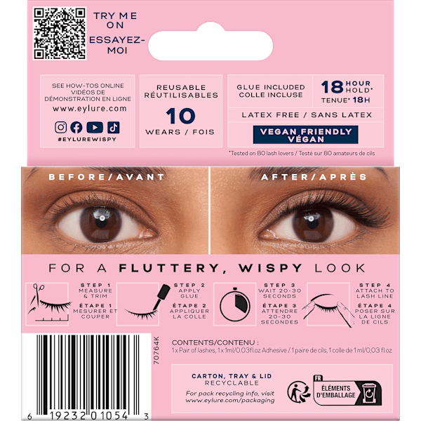 Künstliche Wimpern Light & Wispy Cat Eye 160 (1 Paar) Eylure