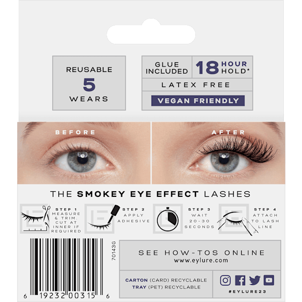 Künstliche Wimpern Smokey Eye Effect 23 (1 Paar) Eylure