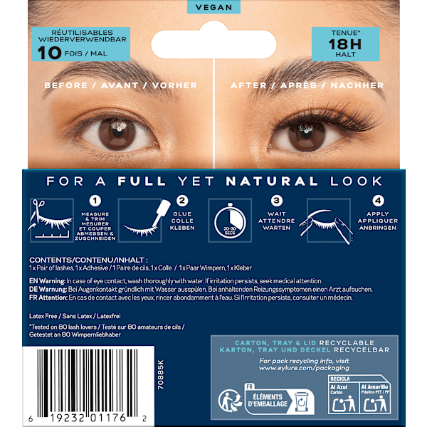 Künstliche Wimpern Volume Fox Eye Look 098 (1 Paar) Eylure