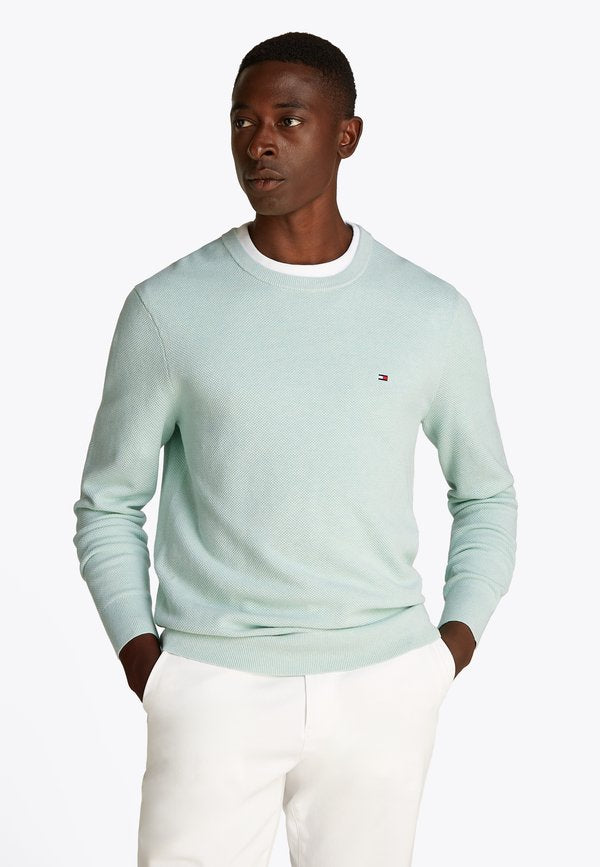 Tommy Hilfiger ESSENTIAL STRUCTURE CREW NECK - ELEVATED ESSENTIALS