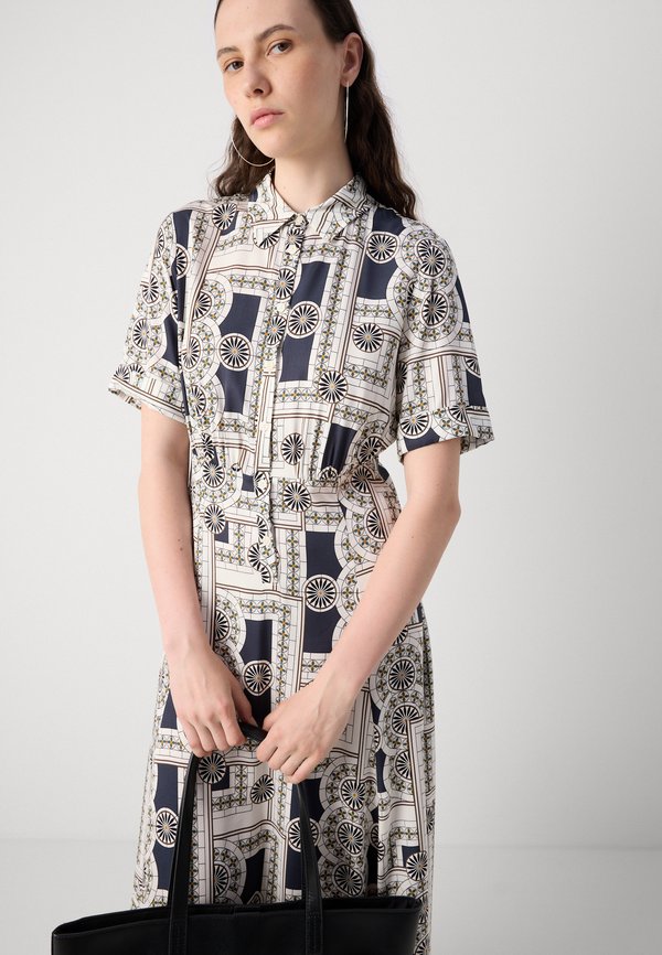 Marc O'Polo DRESS SHORT SLEEVES COLLAR BUTTONED PRINTED