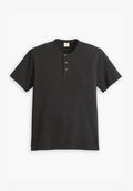 Levi's® HENLEY - Basic T-shirt - mineral black